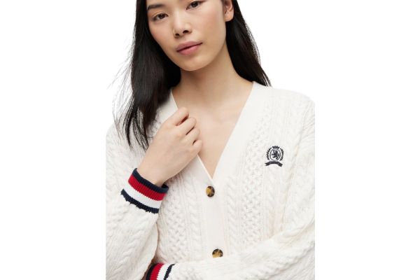 Γυναικεία Ζακέτα Λευκή Tommy Jeans DW0DW22934-YBH