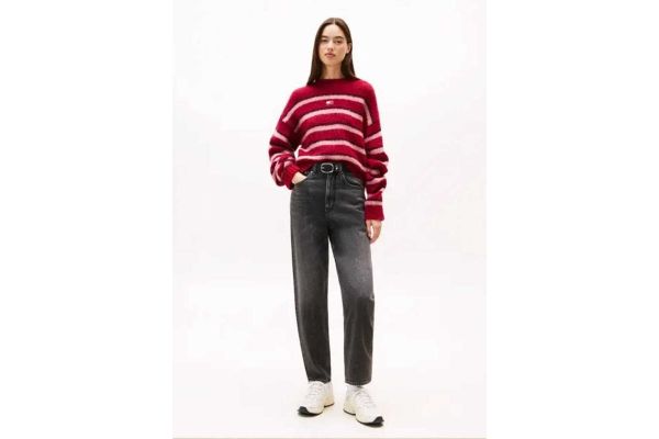 Γυναικείο Mom Τζιν Μαύρο Tommy Jeans DW0DW21812-1BZ
