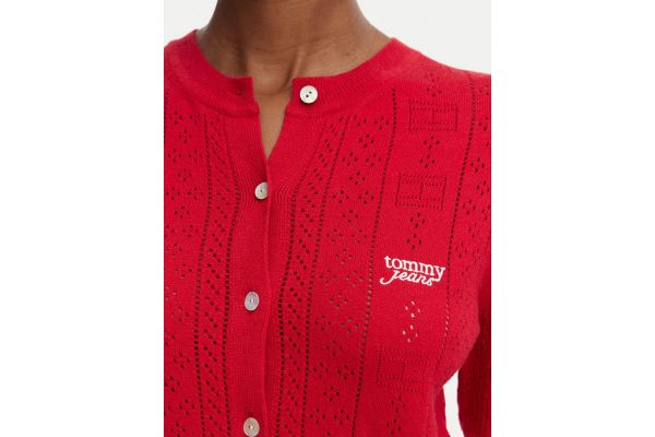 Γυναικεία Ζακέτα Κόκκινη Tommy Jeans DW0DW22931-XK9