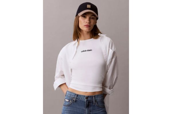 Γυναικείο T-shirt Λευκό Calvin Klein LV047G816G-YAF