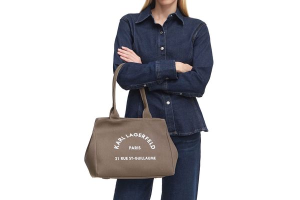 Γυναικεία Trapeze Tote Τσάντα Καφέ Karl Lagerfeld B1W50010-2PR Taupe