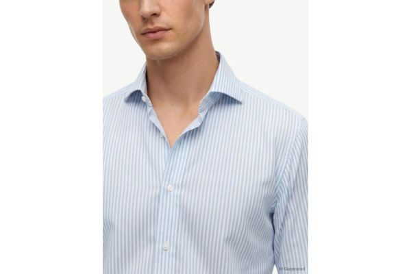 Ανδρικό Ριγέ Πουκάμισο Γαλάζιο Tommy Hilfiger MW0MW42722-C14