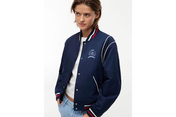 Γυναικείο Crest Varsity Μπουφάν Navy Μπλε Tommy Jeans DW0DW22919-C1G