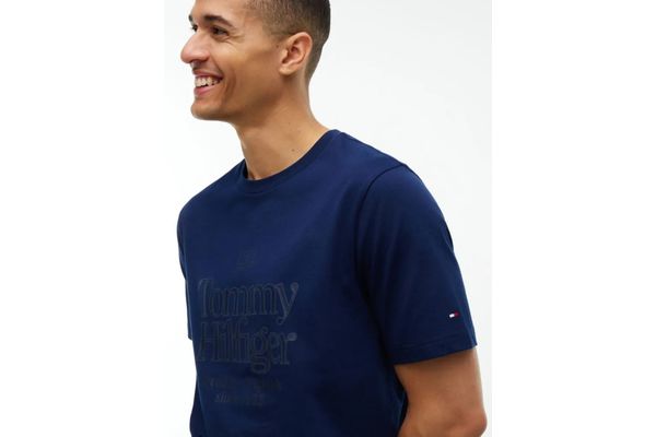 Ανδρικό T-shirt Μπλε Tommy Hilfiger MW0MW44886-DCC