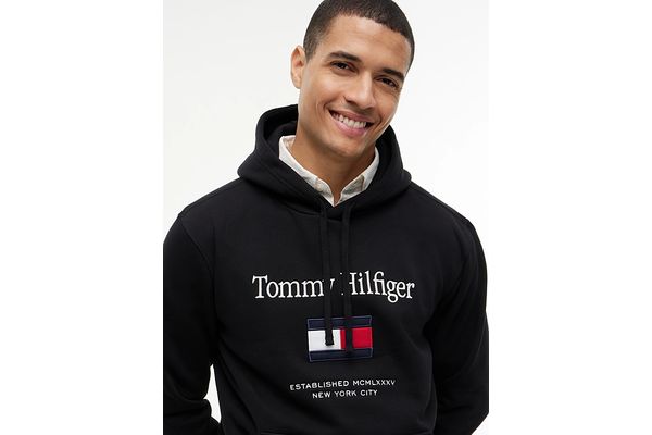 Ανδρικό Φούτερ Μαύρο Tommy Hilfiger MW0MW42735-BDS