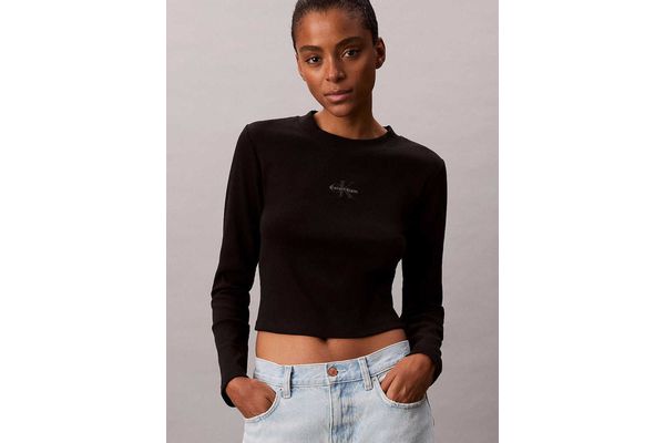 Γυναικεία Μακρυμάνικη Μπλούζα Μαύρη Calvin Klein LV047H240G-UB1