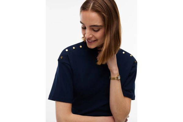 Γυναικείο T-shirt Navy Μπλε Tommy Hilfiger WW0WW52382-C1G
