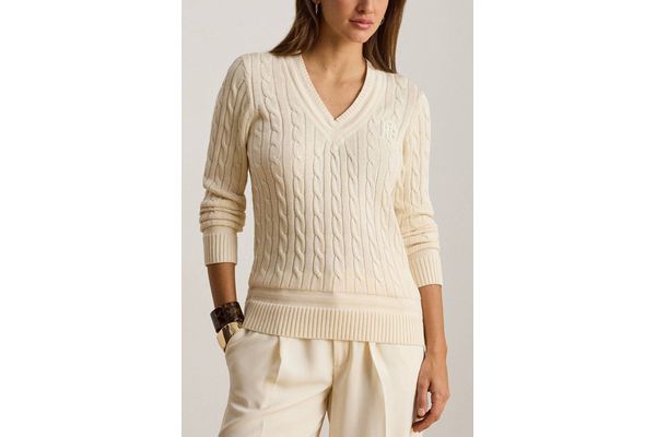 Γυναικείο Πουλόβερ Κρεμ Ralph Lauren 200888795011-CREAM