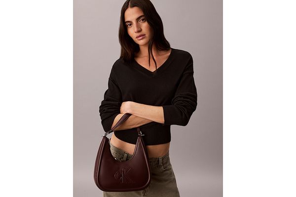 Γυναικεία Τσάντα Ώμου Μπορντό Calvin Klein LV04F3561G-BAP