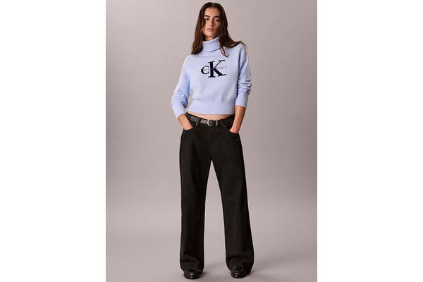 Γυναικείο Ζιβάγκο Πουλόβερ Γαλάζιο Calvin Klein LV047H329G-C3Q