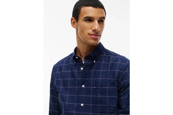 Ανδρικό Πουκάμισο Navy Μπλε Tommy Hilfiger MW0MW44574-0MS