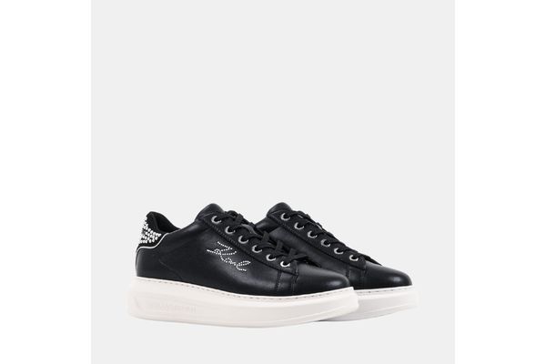 Γυναικεία Δερμάτινα Kapri Sneakers Μαύρα Karl Lagerfeld KL62518P-00S Black