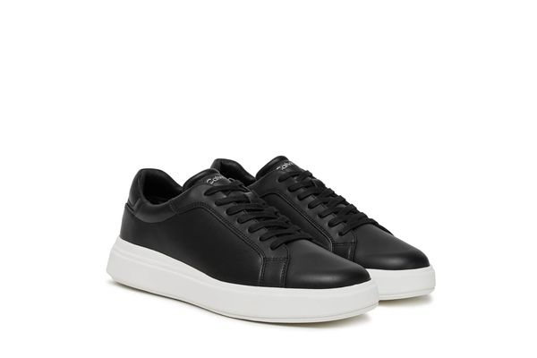 Ανδρικά Δερμάτινα Sneakers Μαύρα Calvin Klein HM0HM01016-BEH