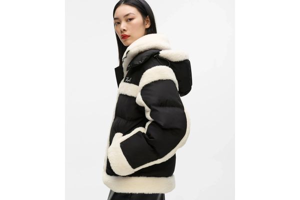 Γυναικείο Shearling Μπουφάν Μαύρο Karl Lagerfeld B4W15004-999 Black