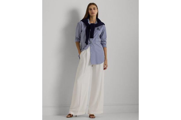 Γυναικείο Ριγέ Πουκάμισο Μπλε Ralph Lauren 200932539001-BLUE