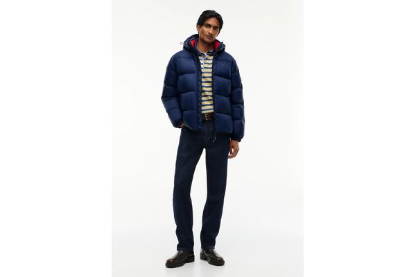 Ανδρικό Μπουφάν Navy Μπλε Tommy Jeans DM0DM19786-C1G