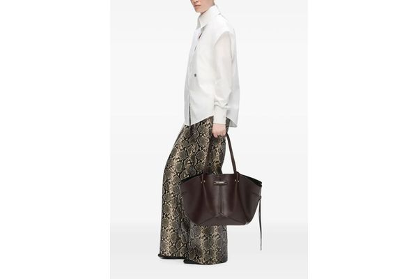 Γυναικεία K/Pierced Md Tote Τσάντα Καφέ Karl Lagerfeld B3W30347-451 Tobacco