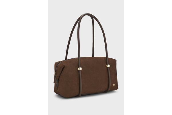 Γυναικεία Briony S Duffle Τσάντα Ώμου Καφέ HUGO 50573266-209