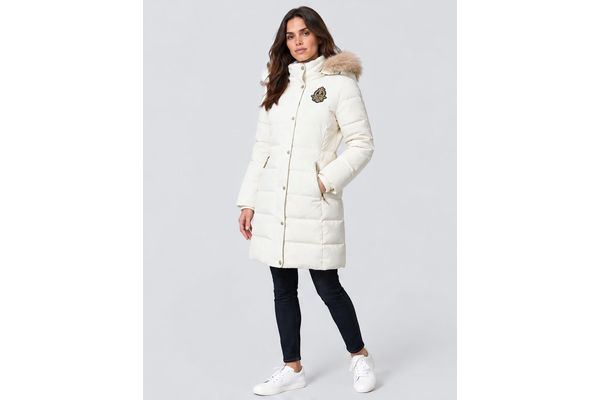 Γυναικείο Μπουφάν Λευκό Ralph Lauren 297P23455004-NATURAL