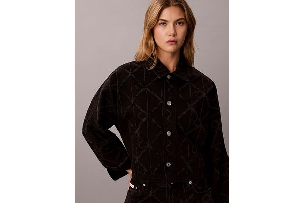 Γυναικείο Τζιν Μπουφάν Μαύρο Calvin Klein LV047H944G-4B3