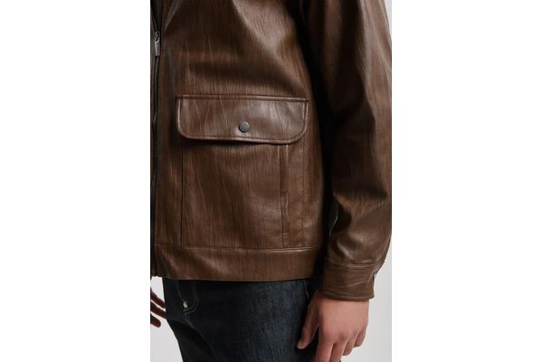 Ανδρικό Μπουφάν Καφέ Royal Denim Kitami5168-Brown