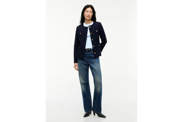 Γυναικείο Slim Σακάκι Navy Μπλε Tommy Hilfiger WW0WW51728-C1G