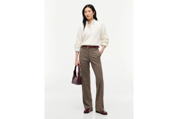 Γυναικείο Bootcut Καρό Παντελόνι Tommy Hilfiger WW0WW51902-0MG