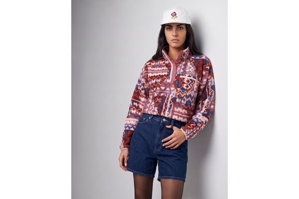 Γυναικείο Helvetia II Printed Cropped Half Snap Fleece Columbia 2098501-555