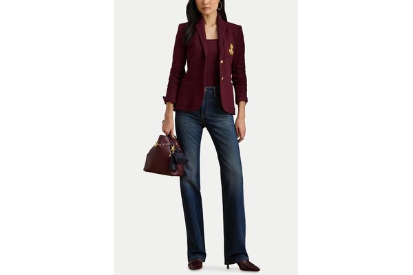 Γυναικείο Anfisa Σακάκι Μπορντό Ralph Lauren 200797305029-RED