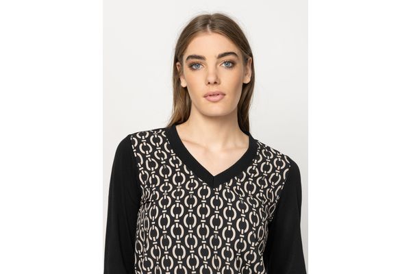 Γυναικείο Calishaw26 Μακρυμάνικο T-shirt Μαύρο Heavy Tools T15056-CHAIN