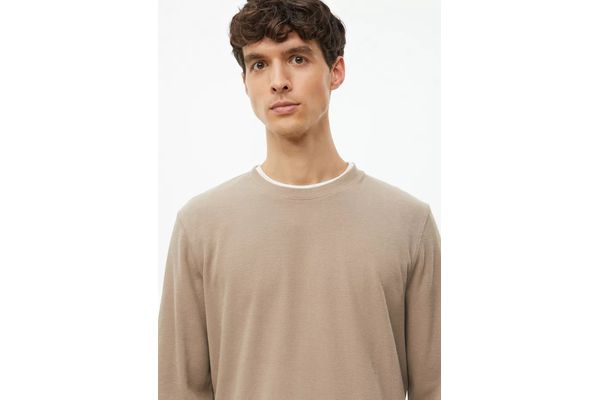 Ανδρικό Μακρυμάνικο T-shirt Καφέ S.Oliver 2180195-8621