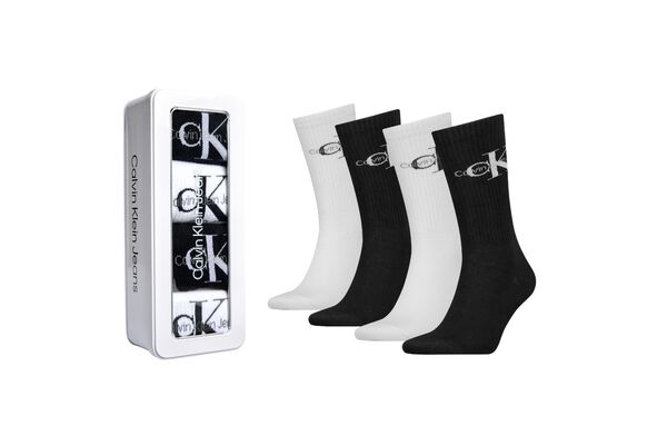 Ανδρικές Κάλτσες 4 Τεμαχίων Μαύρες Calvin Klein 701241258-001