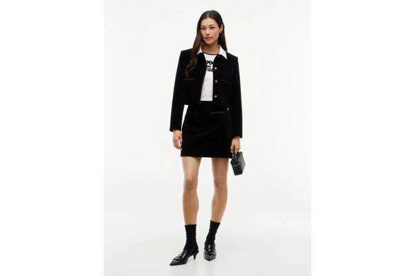 Γυναικείο Βελούδινο Σακάκι Μαύρο Tommy Hilfiger WW0WW51841-BDS