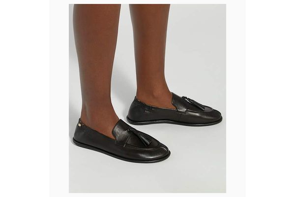 Γυναικεία Δερμάτινα Grounding Loafers Μαύρα Dune London 0076510780033484-BLACK
