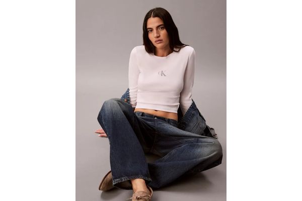 Γυναικείο Μακρυμάνικο T-shirt Ροζ Calvin Klein LV047A803G-3FS