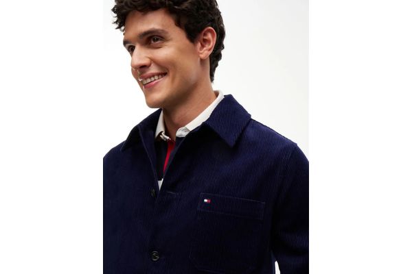 Ανδρικό Κοτλέ Overshirt Μπλε Tommy Hilfiger MW0MW44615-BCL