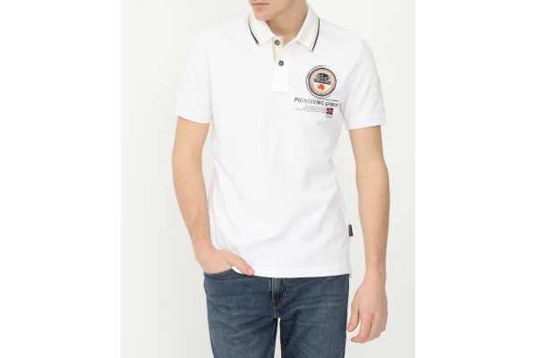 Ανδρικό Polo Gandy Λευκό Napapijri NP0A4G2J-0021