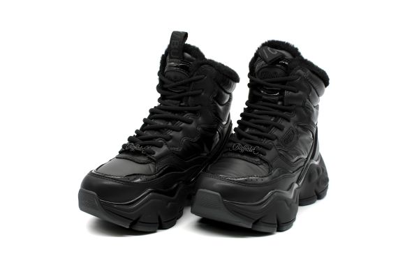 Γυναικεία Binary Snow Lace Up Μποτάκια Μαύρα Buffalo BUF1636010-BLACK