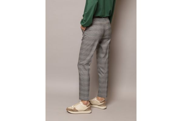 Γυναικείο Καρό Filica Παντελόνι Γκρι Heavy Tools W23475-WOVEN