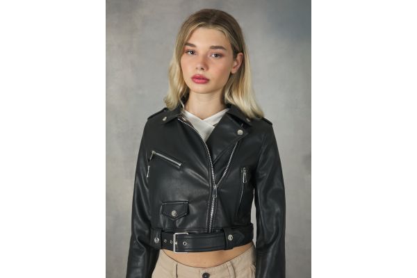 Γυναικείο Perfecto Μπουφάν Μαύρο Alcott GB2257DO-BLACK