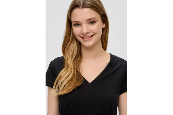 Γυναικείο T-shirt Μαύρο S.Oliver 2144034-9999