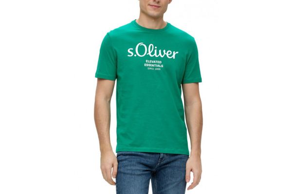 Ανδρικό T-Shirt Πράσινο S.Oliver 2139909-76D1