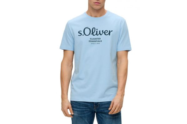 Ανδρικό T-shirt Γαλάζιο S.Oliver 2141458-50D1