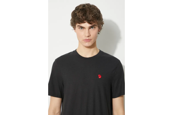 Ανδρικό Hemp Blend T-shirt Μαύρο Fjallraven 12600215-550 BLACK