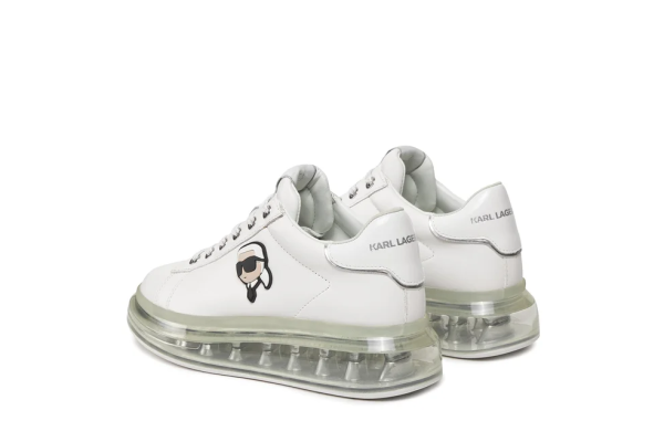 Γυναικεία Δερμάτινα Karl NFT Lo Lace Sneakers Λευκά Karl Lagerfeld KL62630N-01S WHITE