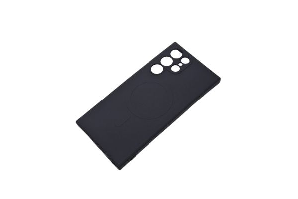 Magsafe Back Cover Σιλικόνης Μαύρο (Galaxy S22 ULTRA)