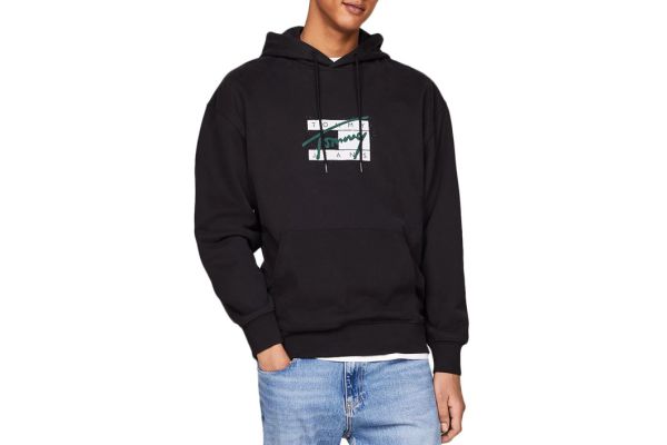 Ανδρικό Graffiti Signature Φούτερ Μαύρο Tommy Jeans DM0DM20170-BDS