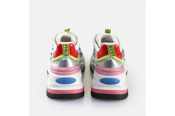 Γυναικεία Triplet Hollow Sneakers Buffalo BUF1636198-WHITE BLUE PINK