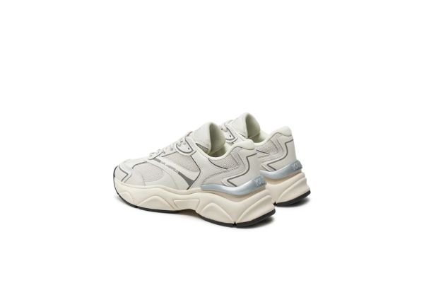 Γυναικεία Δερμάτινα Runner Sneakers Λευκά Karl Lagerfeld KL65624-411 WHITE