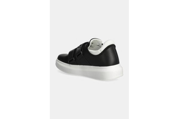 Γυναικεία Δερμάτινα Jamiah Slip On Sneakers Μαύρα DKNY K3422734-9073